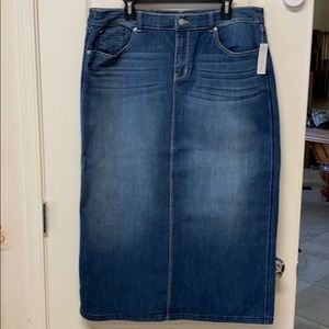 Maxi Long Denim Skirt NWT